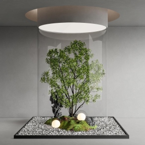 现代室内造景3D模型下载